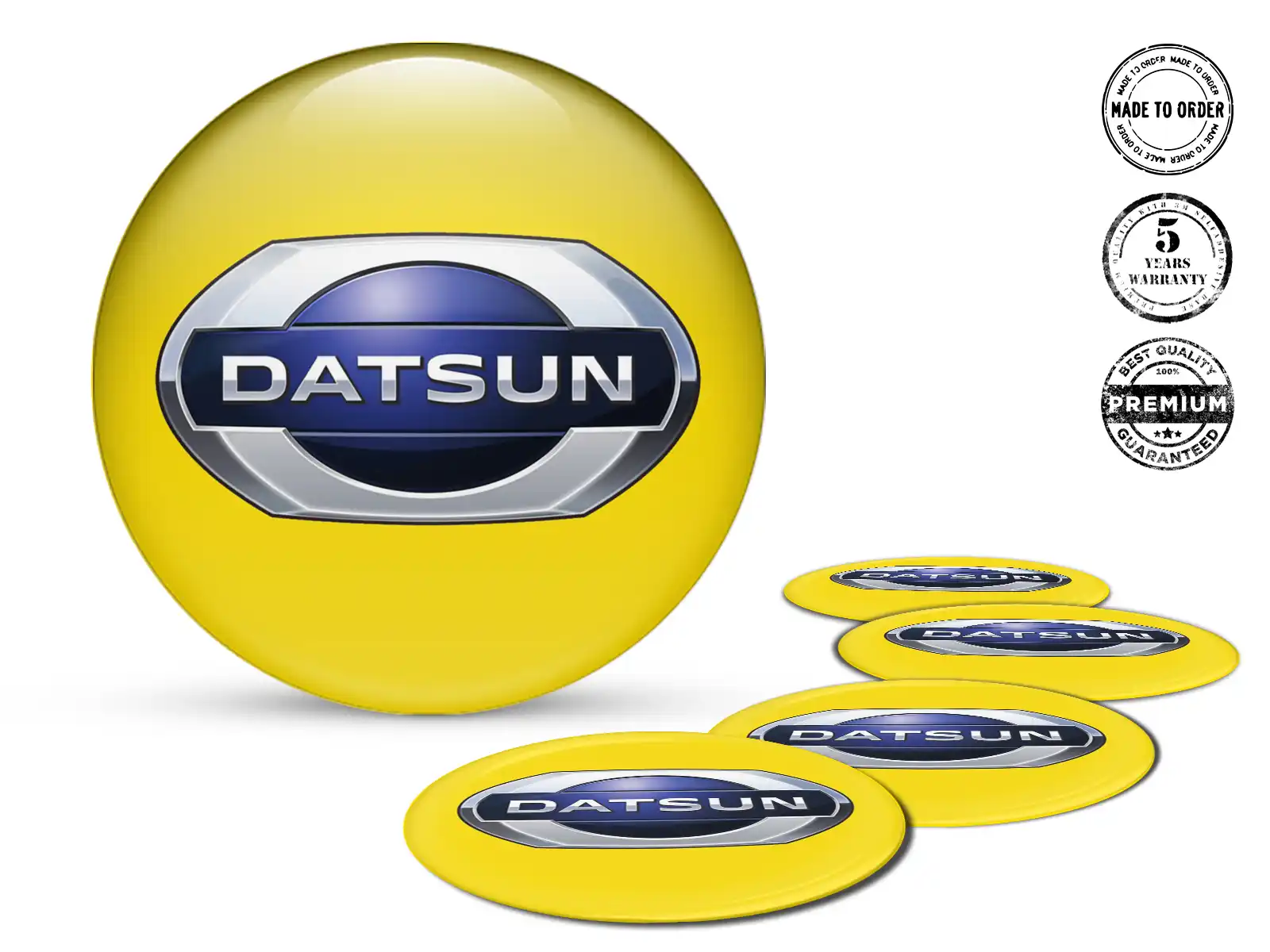 Datsun Radaufkleber Logo Harzgewölbtes Design
